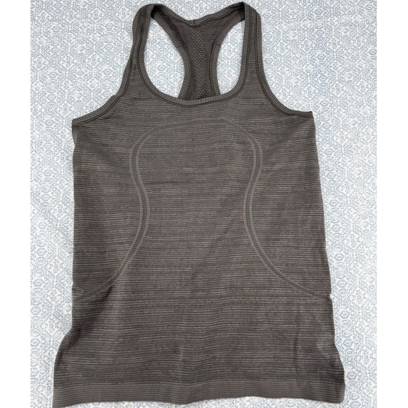 Lululemon Tops - Lululemon Swiftly Tech Racerback Tank Top 2.0 Heathered Charcoal Grey Size 10